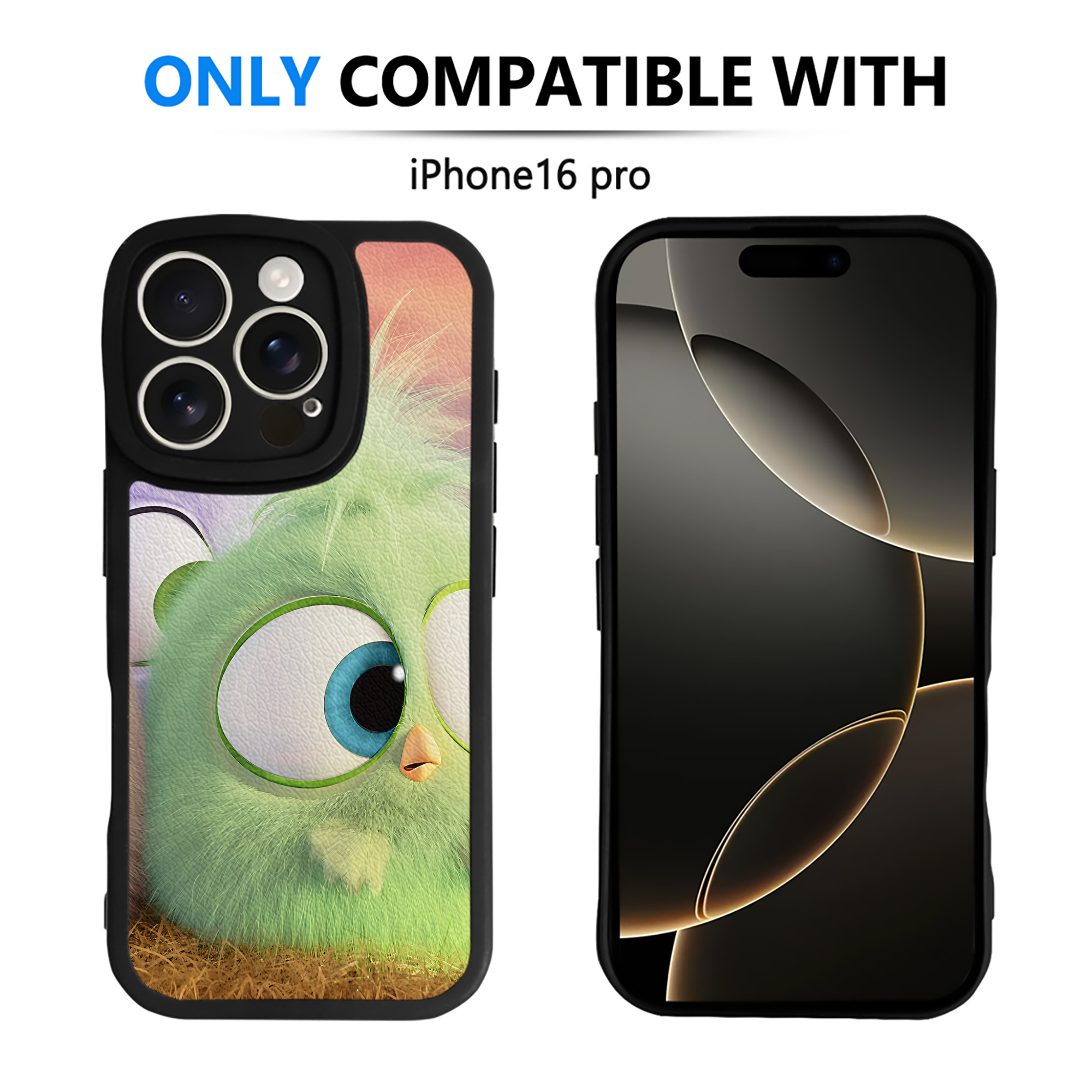 （画像用） Angry Birds アングリーバード 【iPhone 16シリーズ対応】シリコンスマホケース（レザー調） 材質：シリコン